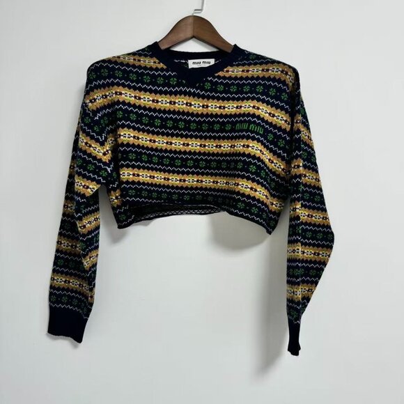Miu Miu Wool V-neck sweater - Picture 4 of 14